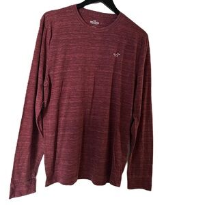 Hollister Men's Long Sleeve Crew Neck Shirt • Size Large